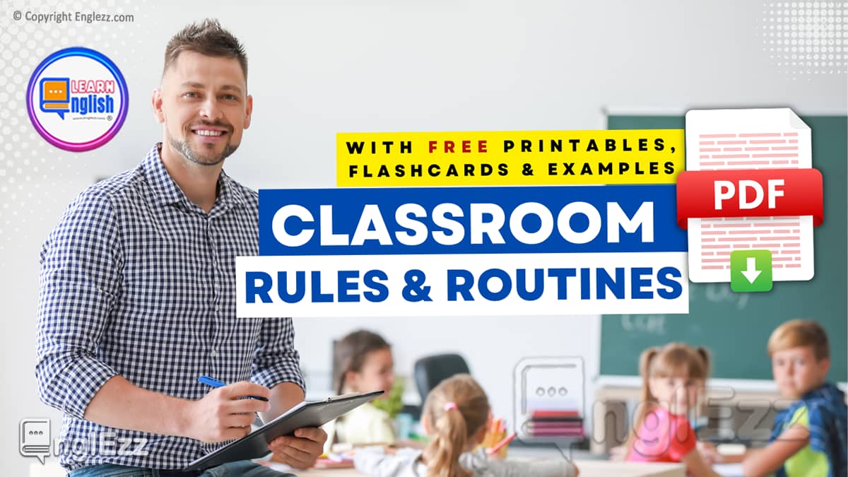 classroom rules flashcards