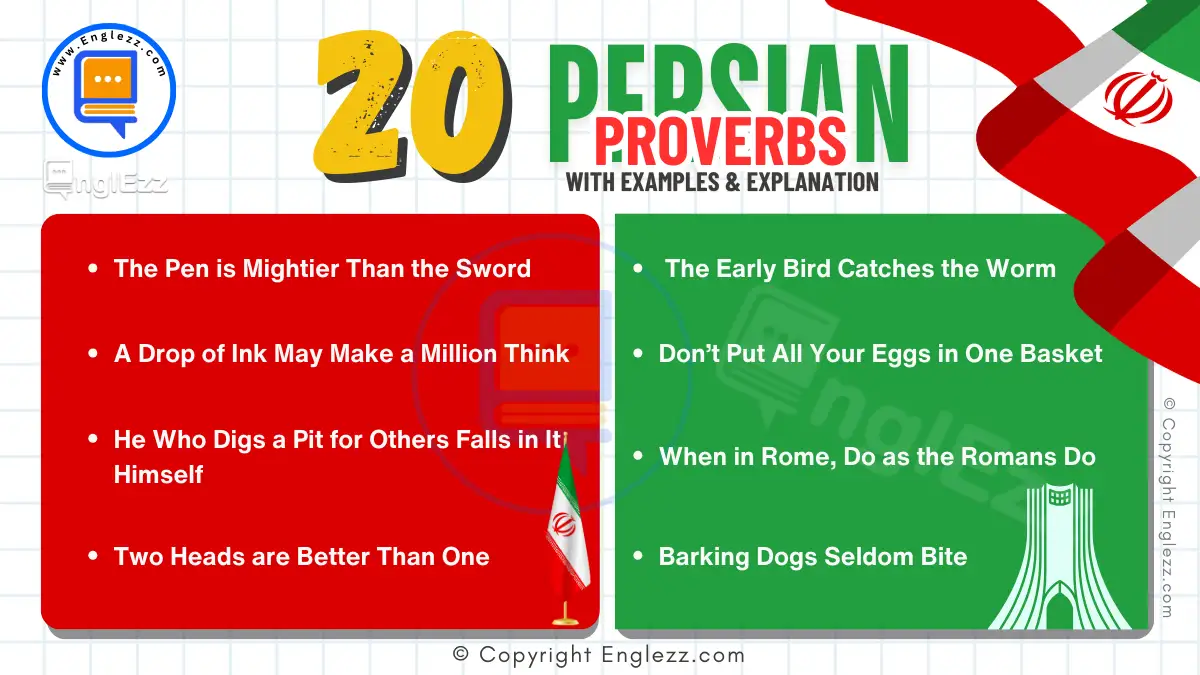 Top 20 Persian Proverbs In English With Examples • EnglEzz